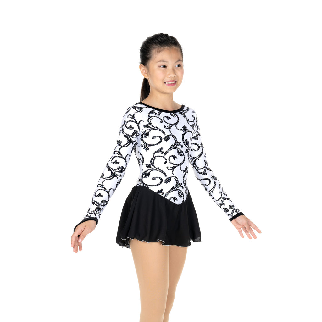 Jerry's 653 Triple Twirl Dress Youth White Long Sleeves