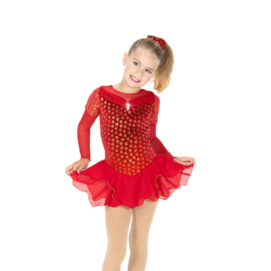 Jerry's 712 Scarlet Starlet Dress Youth Bright Red Long Sleeves
