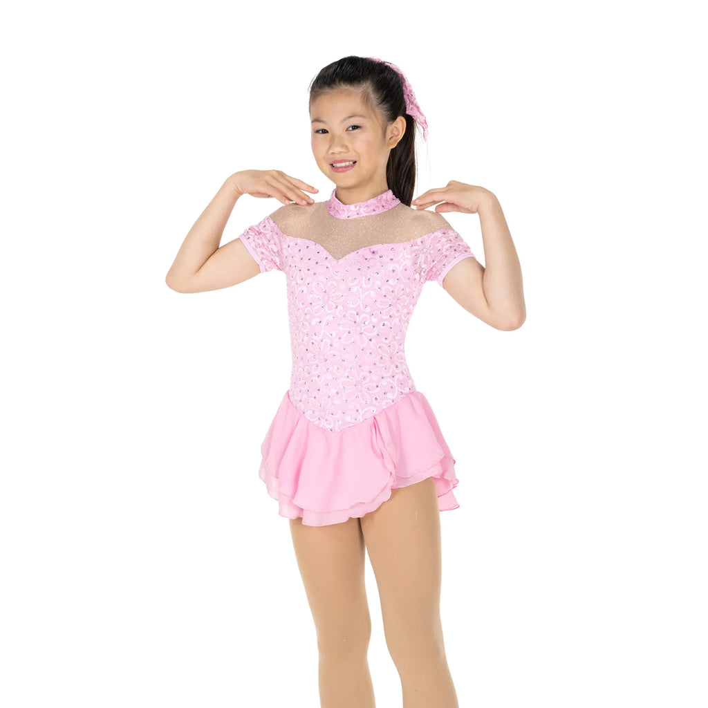 Jerry's 725 Hearts & Lace Dress Youth Camellia Pink Off-the-Shoulder