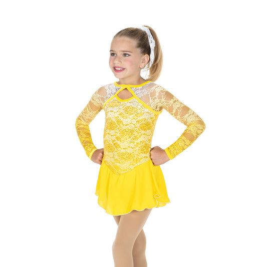 Jerry's 747 Sun & Clouds Dress Youth White Yellow Long Sleeves