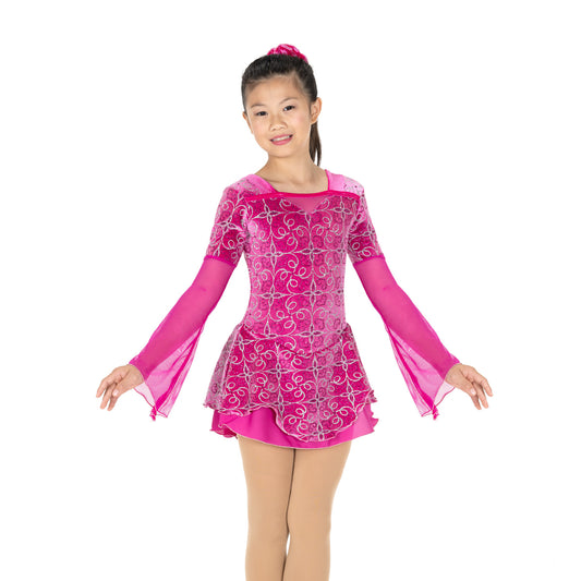 Jerry's 758 Fuchsia Fairytale Dress Youth Deep Pink Long Sleeves