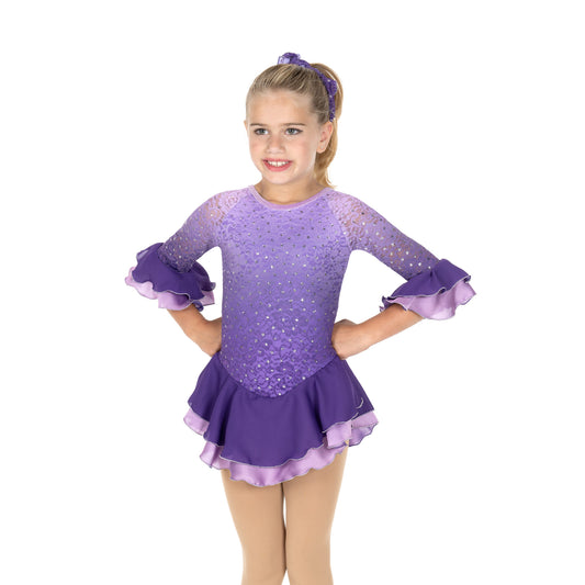 Jerry's 760 Lacy Larkspur Dress Youth Lavender Grape Three-quarter length sleeves