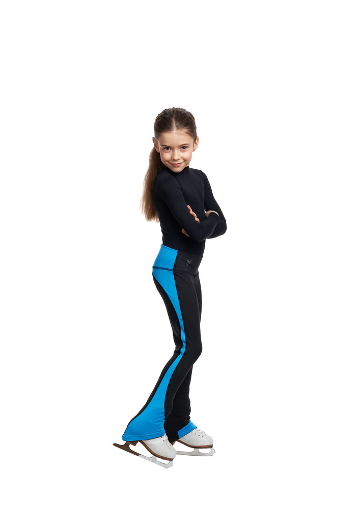 JIV Leggings Boost Youth Black/Turquoise Youth 4-6
