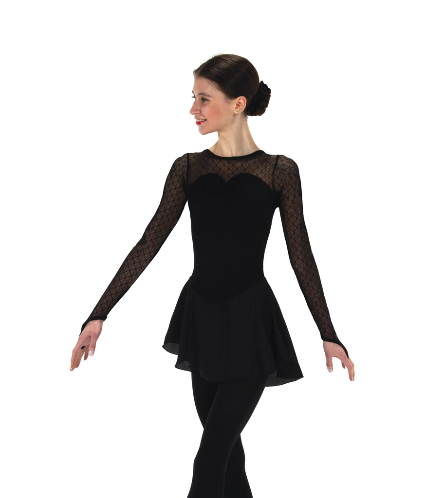 Jerry's 93 Overmesh Dress Black Long Sleeves