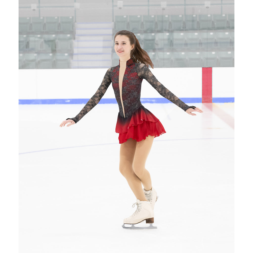 Aurora Ice AA005 Firenza Youth Black Red Youth 12-14