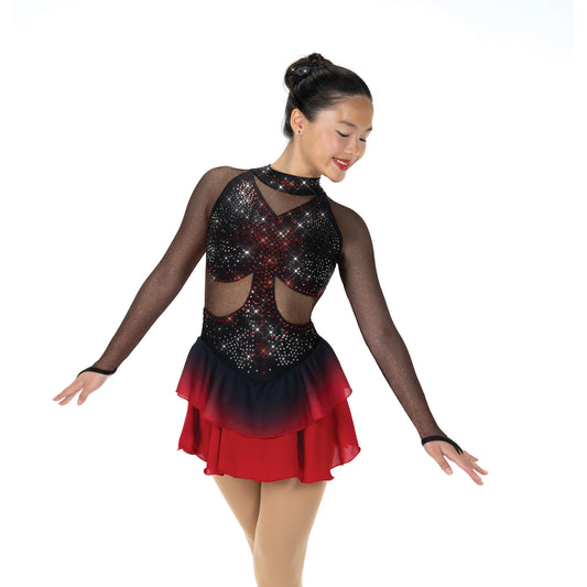 Aurora Ice AA012 Cordoba Dress Red Long Sleeves