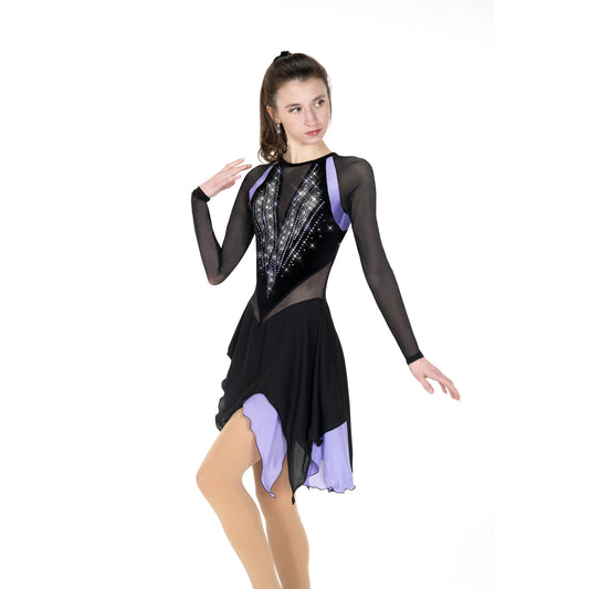 Aurora Ice AA025 Ice Deco Black Lilac Long Sleeve
