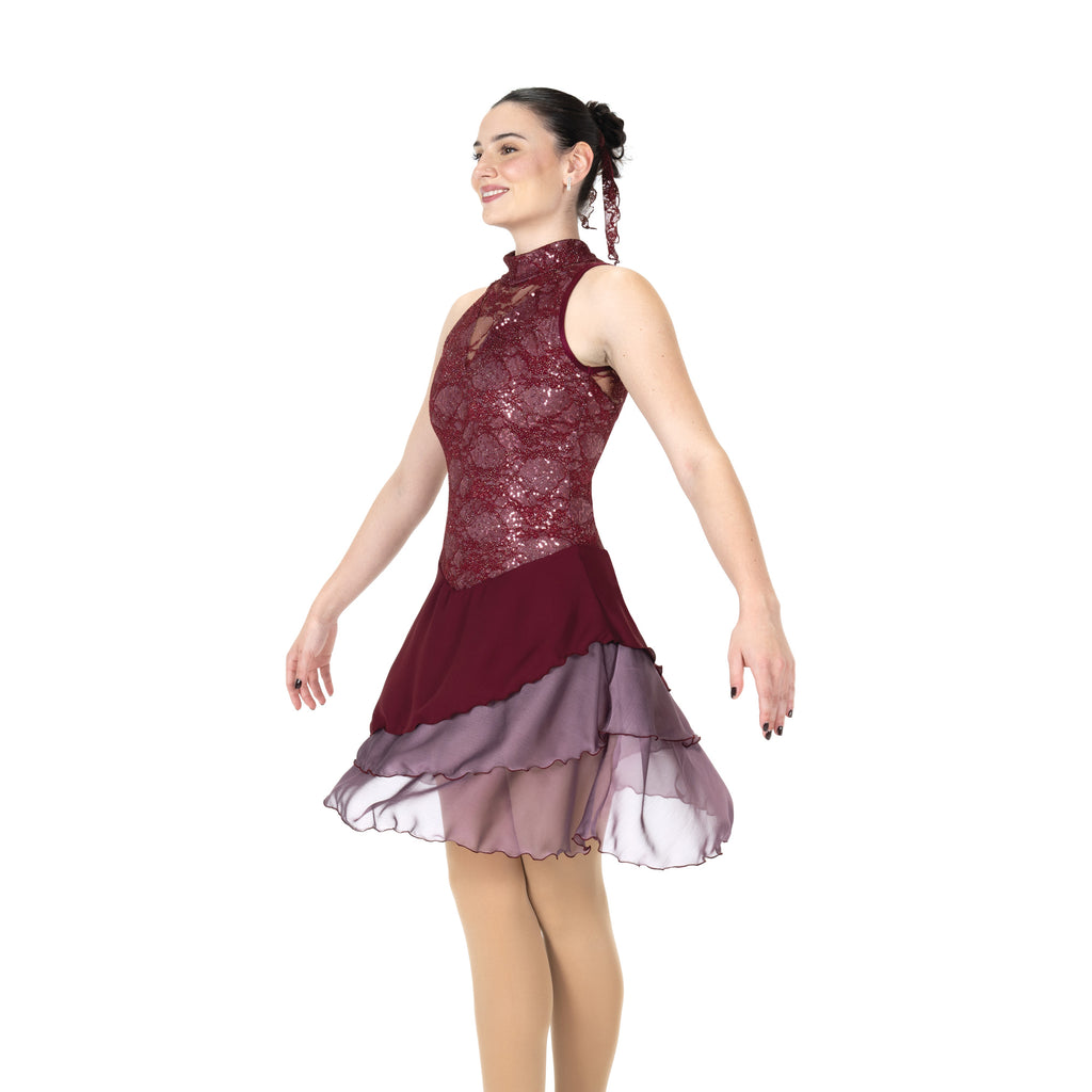 Aurora Ice AD110 Merlot Mambo Dance Dress Youth