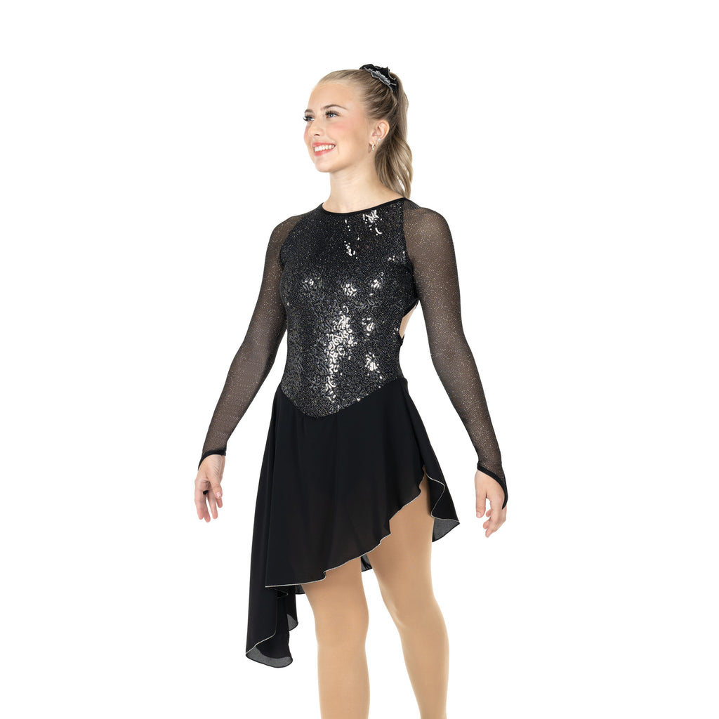 Aurora Ice AD118 Darkening Dance Youth Black Youth 12-14 Long Sleeves