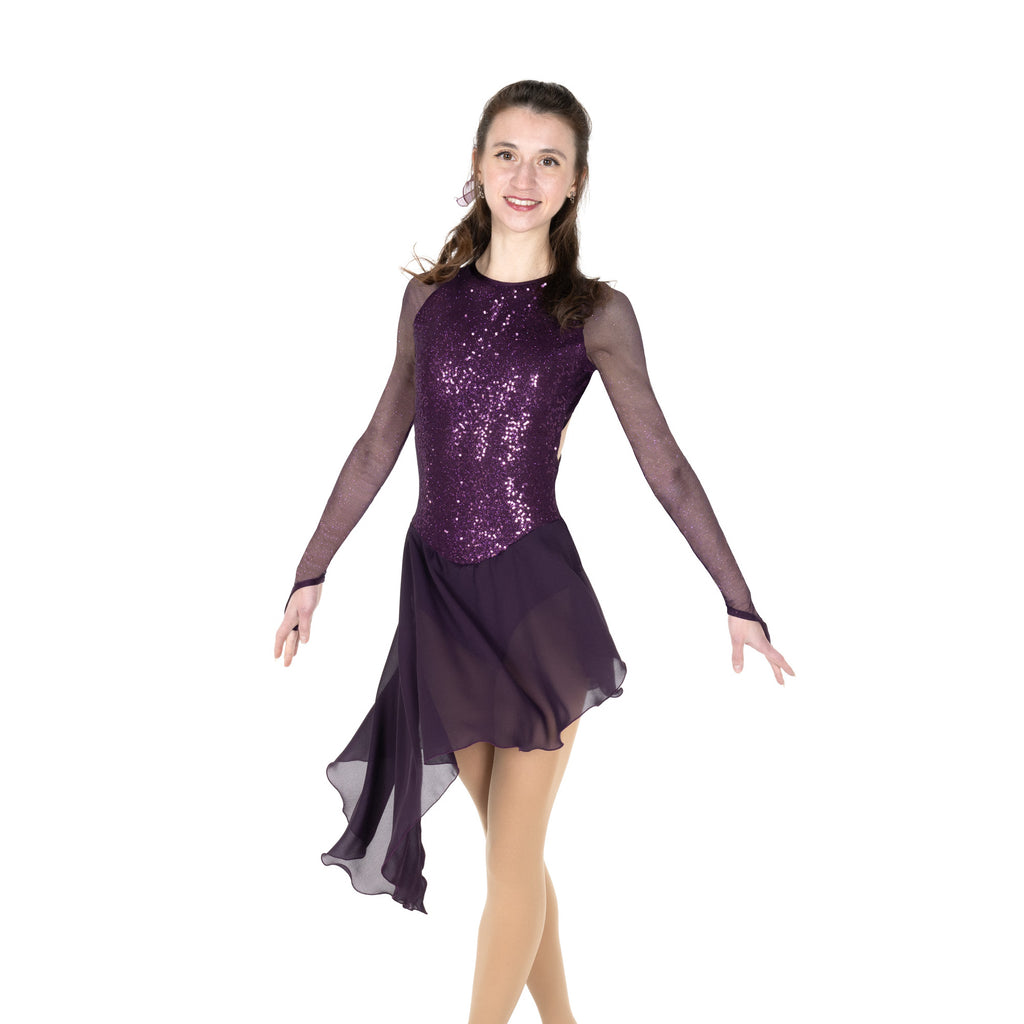 Aurora Ice AD118 Darkening Dance Youth Deep Purple Youth 12-14 Long Sleeve