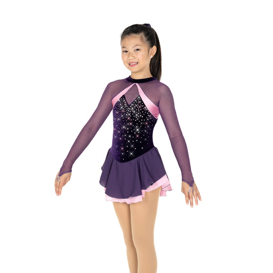 Aurora Ice AJ350 Dazzle Duo Youth Purple Pink Long Sleeve