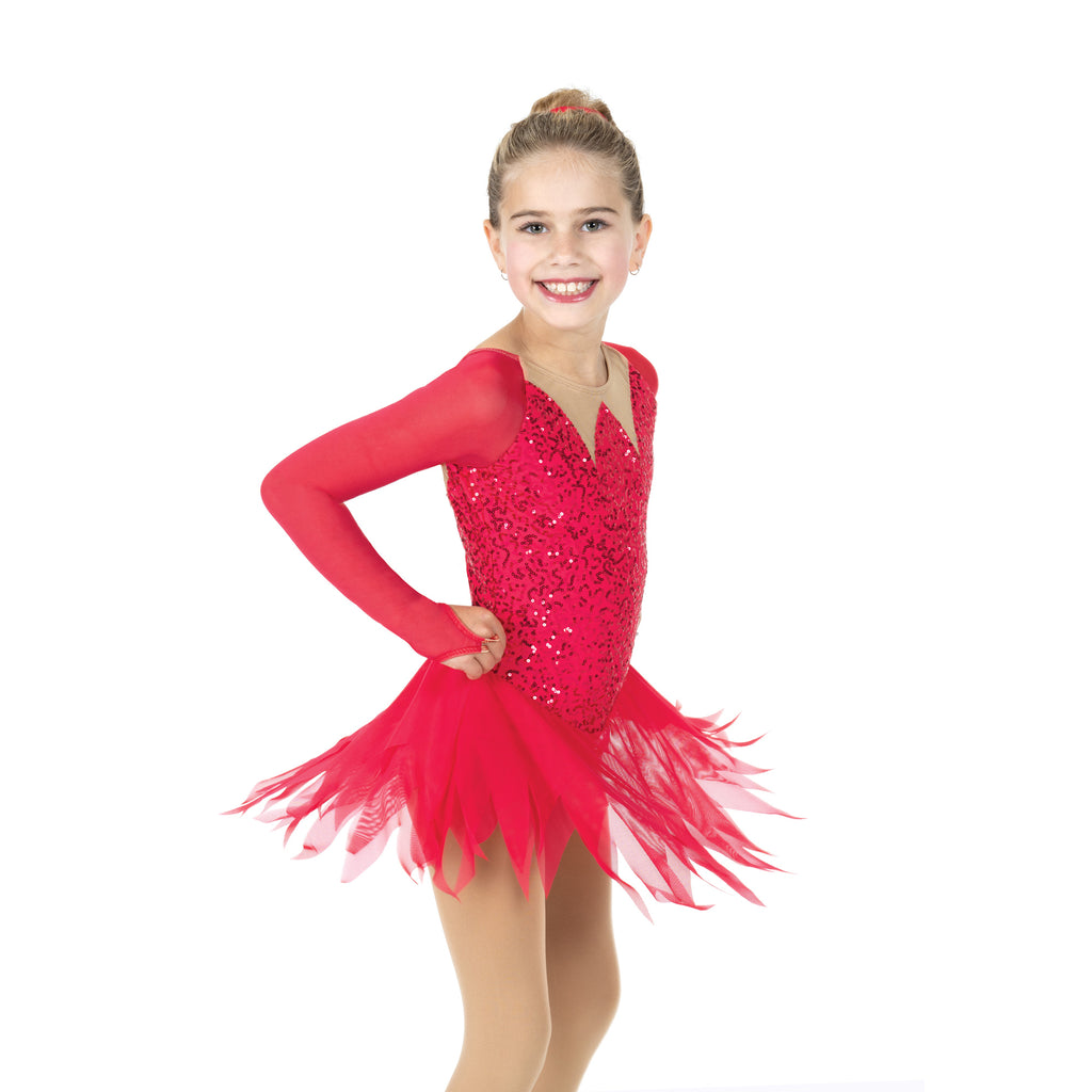 Aurora Ice AJ377 Fire & Ice Dress Red Adult Small Long Sleeves