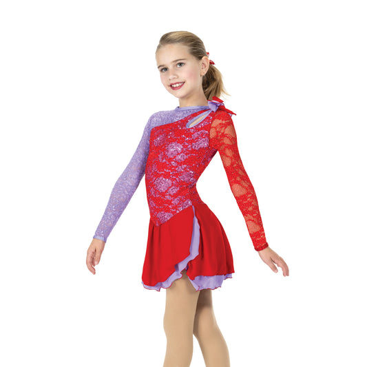 Aurora Ice AJ389 Roses and Violets Dress Youth