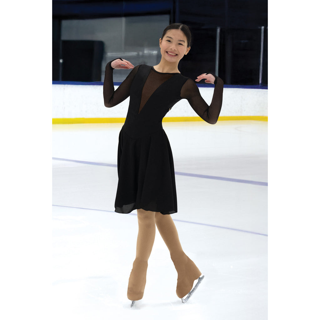 Solitaire D26015P Deco Dance Dress Plain Black