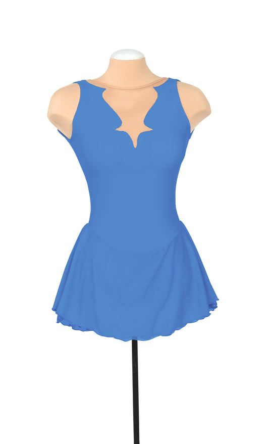 Solitaire F22012 Fancy Cutwork Plain Lake Blue