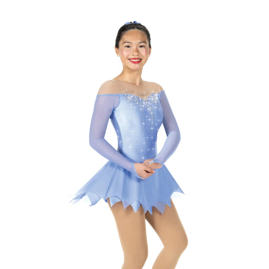 Solitaire F23023P Icicle Hem Plain Youth Periwinkle Youth 12-14