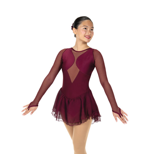 Solitaire F26000P Dagger-Cut Dress Plain Youth Wine