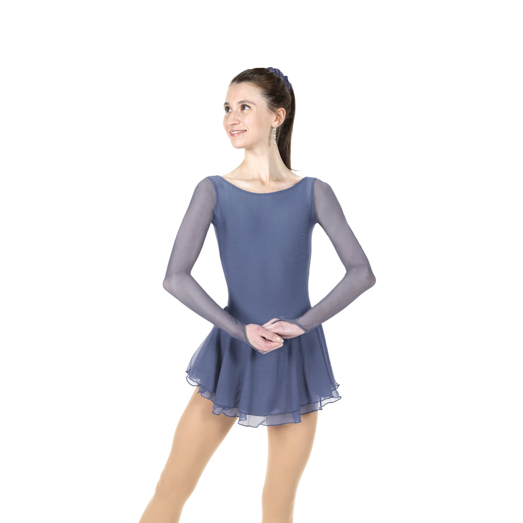 Solitaire F26029R Dropped Back Dress Crystalled Youth Stormy Slate