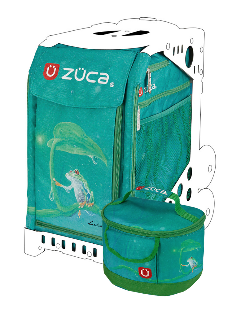 Zuca Bag Froggy Friend (w/Lunchbox) Green