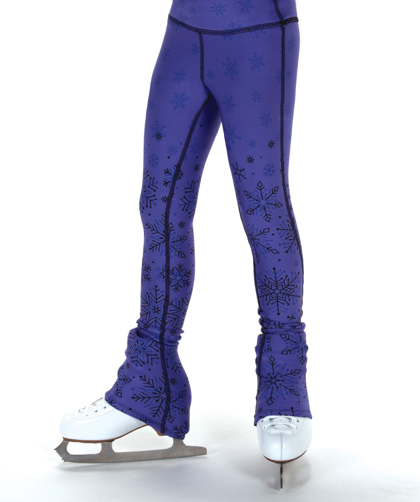 Jerry's S122 Snow Fleece Print Leggings Youth Purple