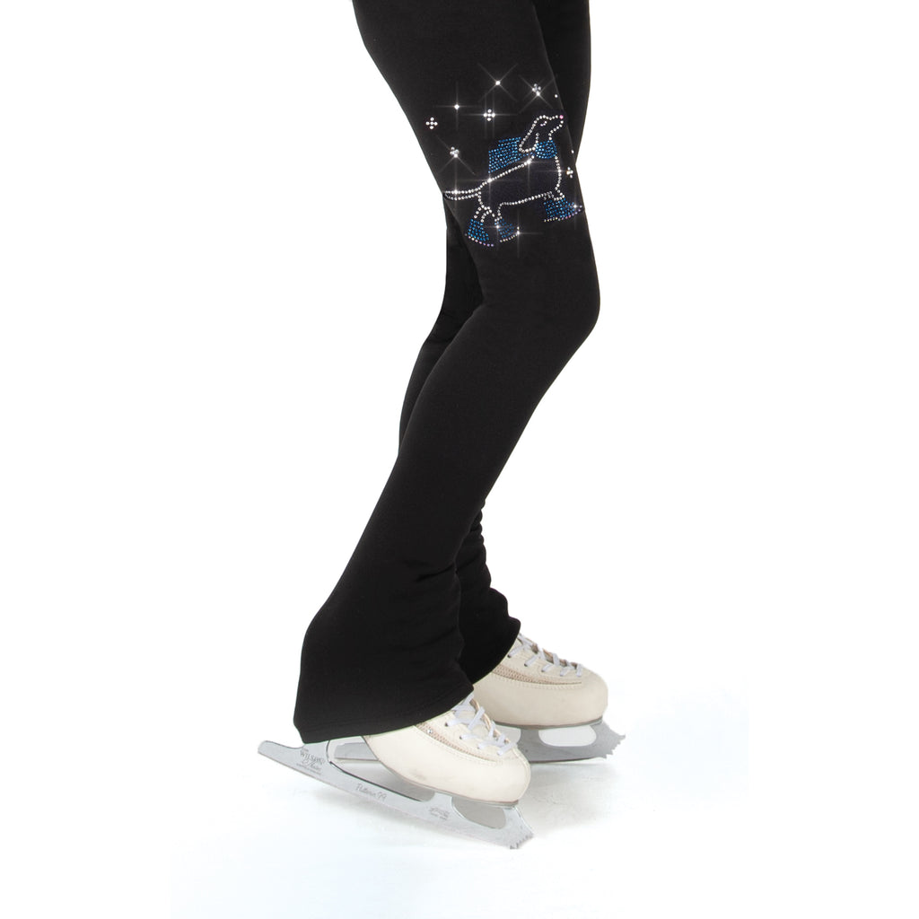Jerry's S170 Skating Doggy Crystal Leggings Black Adult Small