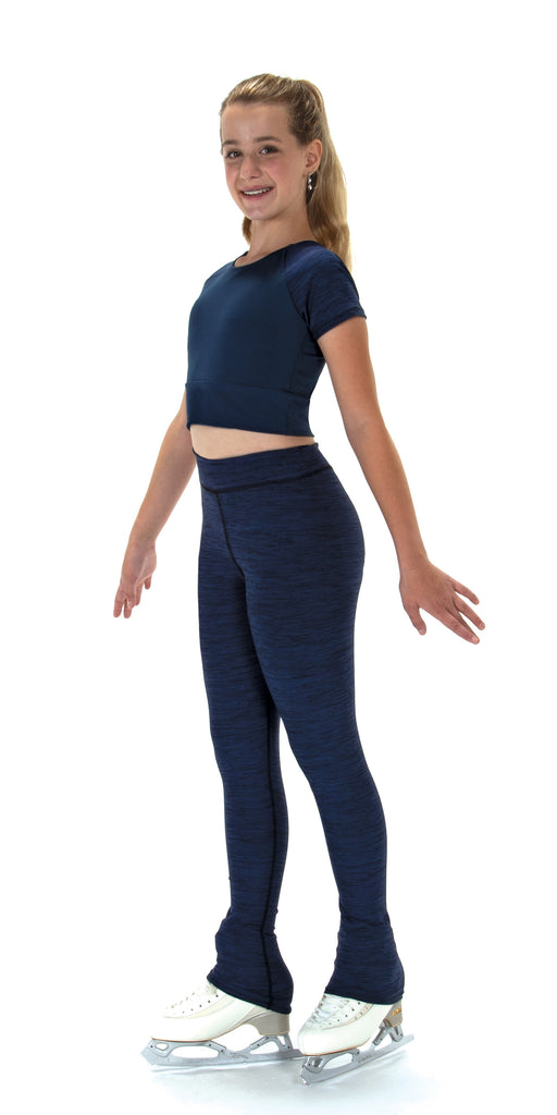 Jerry's S308 Ice Core Crescent Back Crop Top Marine Blue