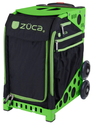 Zuca Bag Black XO Green Trim