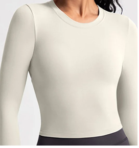 Candid Athletics Trisha Long Sleeve Cream Long sleeve
