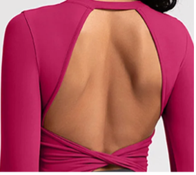 Candid Athletics Trisha Long Sleeve Fuchsia Long sleeve