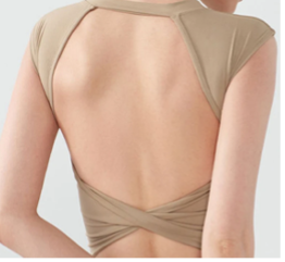 Candid Athletics Trisha Short Sleeve Taupe Short Sleeve
