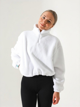 JIV Teddy Pullover Plain White