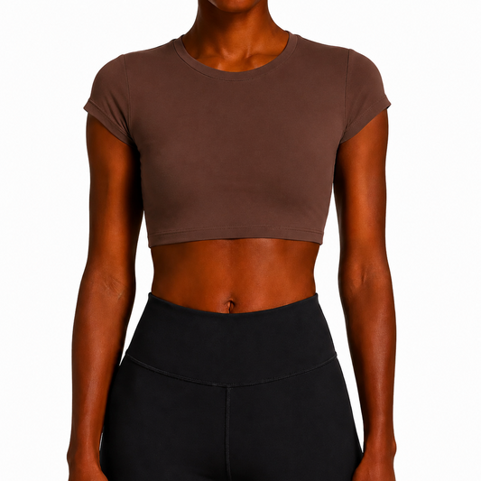 Candid Athletics Zoe 2 Short Sleeve Espresso X-Small Short Sleeve