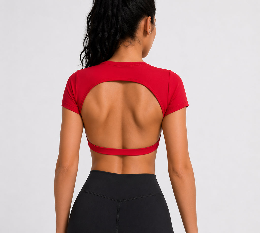 Candid Athletics Zoe Short Sleeve Red Short Sleeve