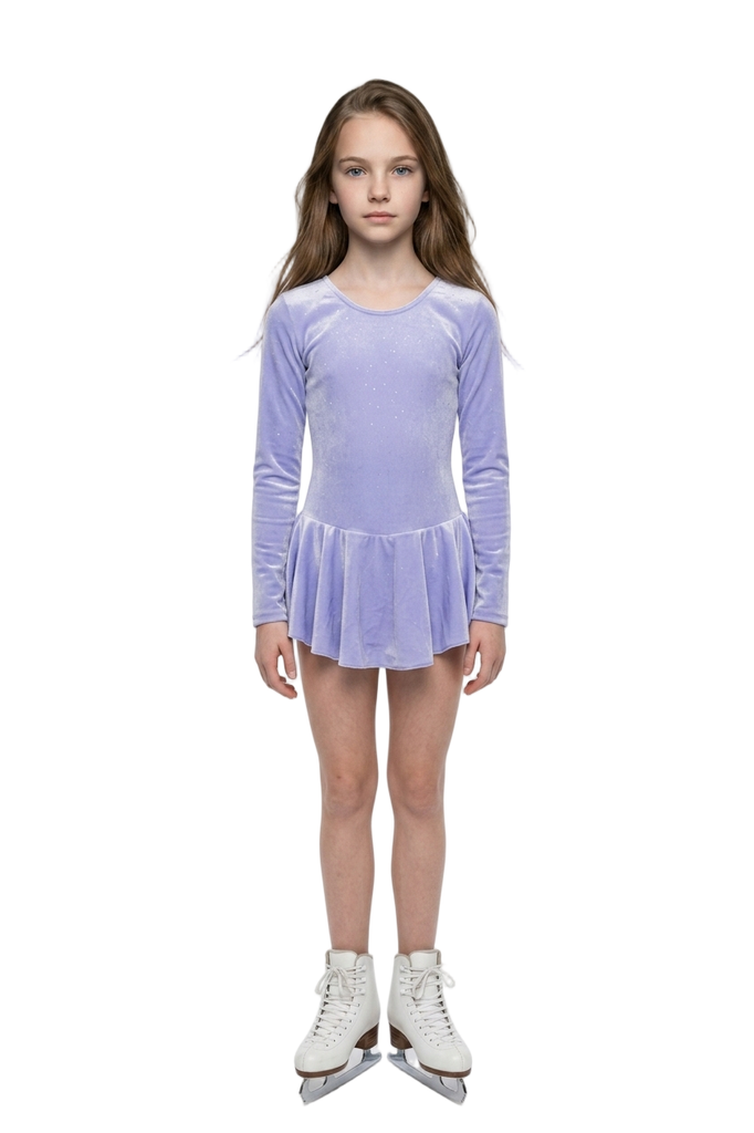 Mondor 2711 Melissa Dress Youth Lavender Long Sleeve