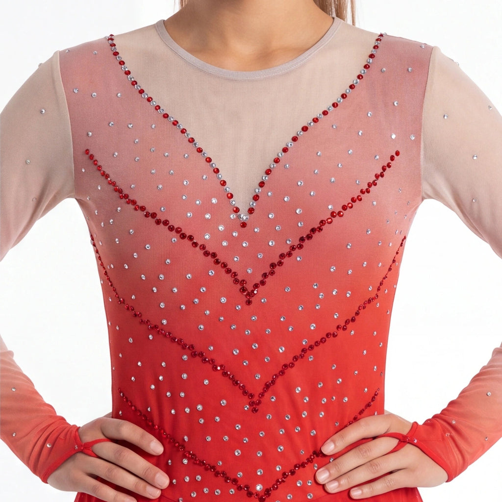 Unique Dress 495 Size Youth 12-14 Red 12-14