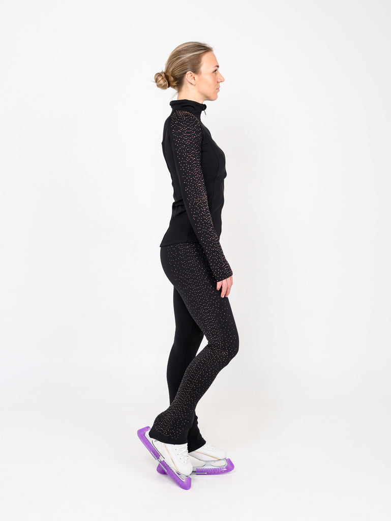 JIV Crystalline Leggings Milkyway Black Rose Gold