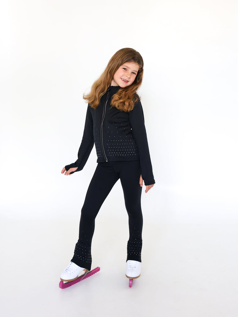 JIV Diamante Leggings Youth Black