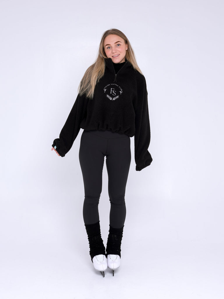 JIV Teddy Pullover Embroidered Black