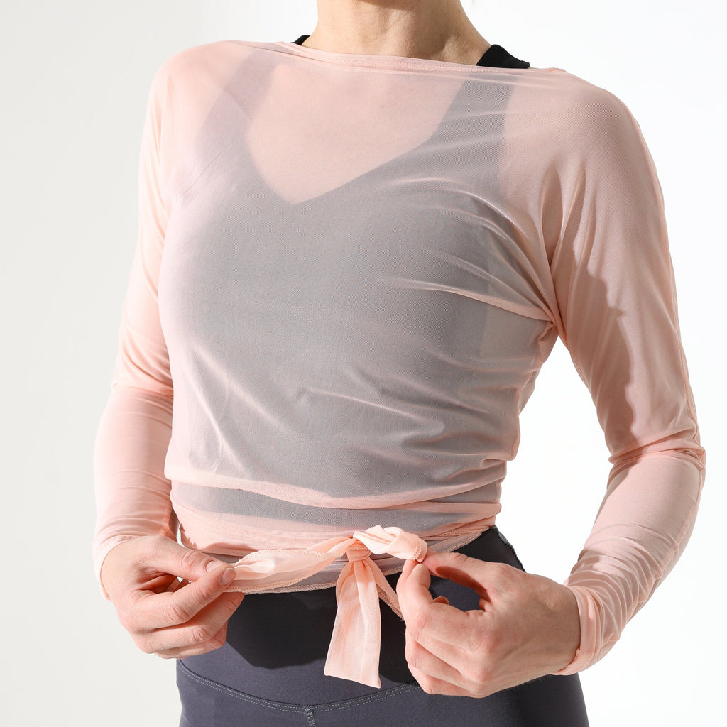 JIV Bow Wrap Shirt Baby Pink