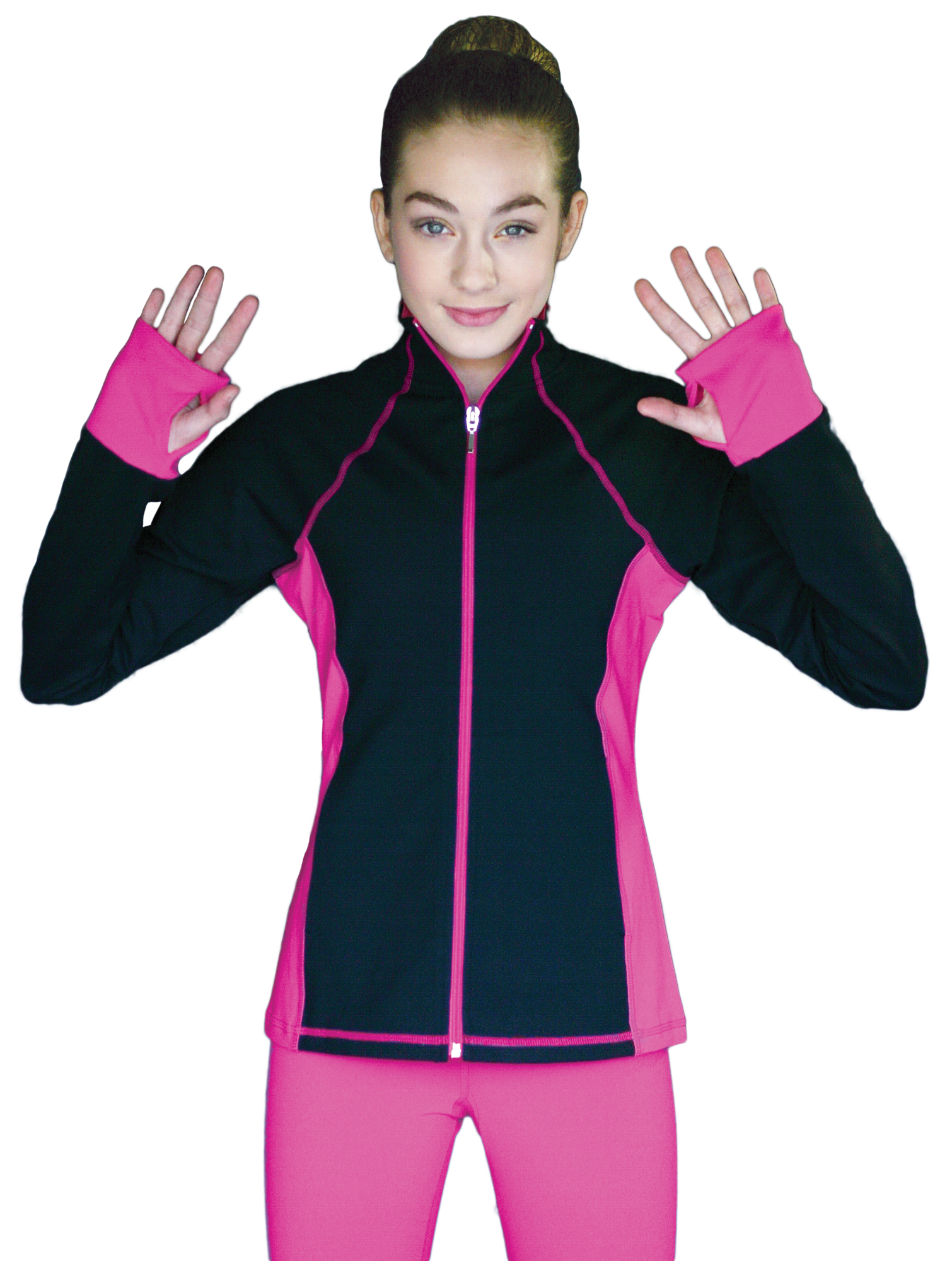 Chloe Noel JS792 Supplex Lycra Contrast Jacket – Figure Skating Boutique