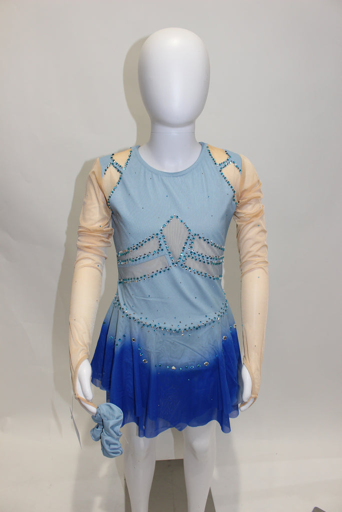 Unique Dress 368 Size 10-12 Blue 10-12