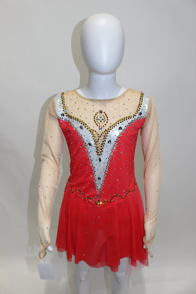 Unique Dress 132 Size adult 10-12 Red 10-12