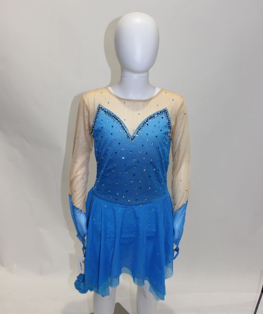 Unique Dress 356 Size youth 10-12 Blue 10-12