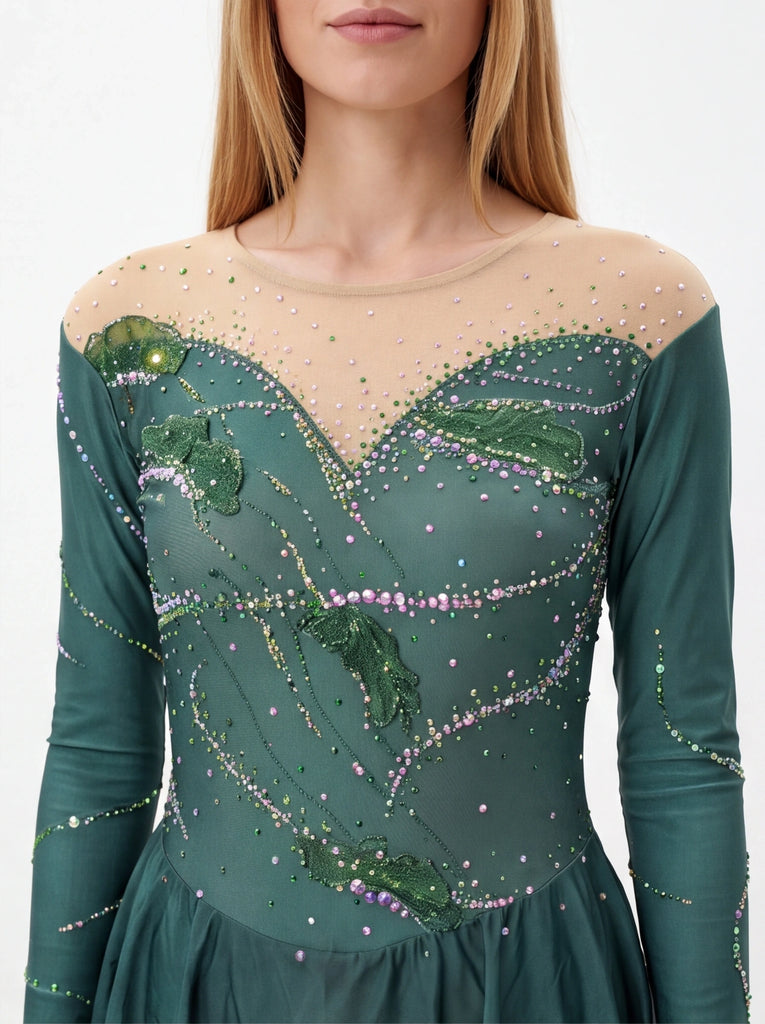 Unique Dress 134 Size adult S/M Green S M