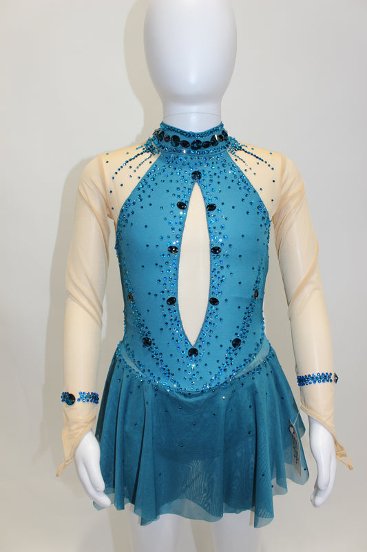 Unique Dress 500 Size youth 6-8 Blue 6-8