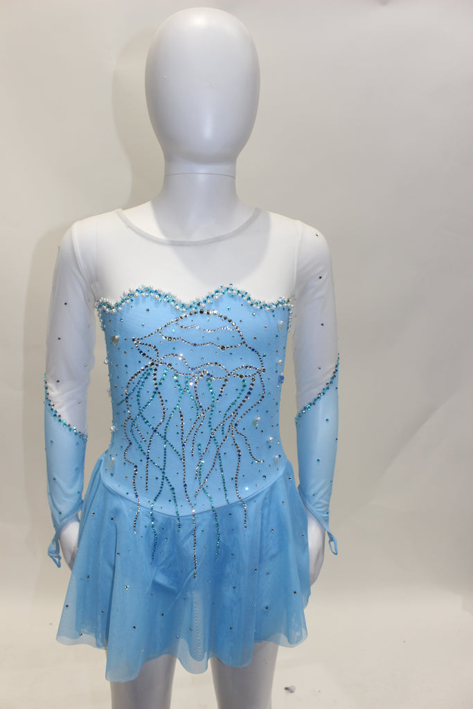 Unique Dress 501 Size youth 8-10 Blue 8-10