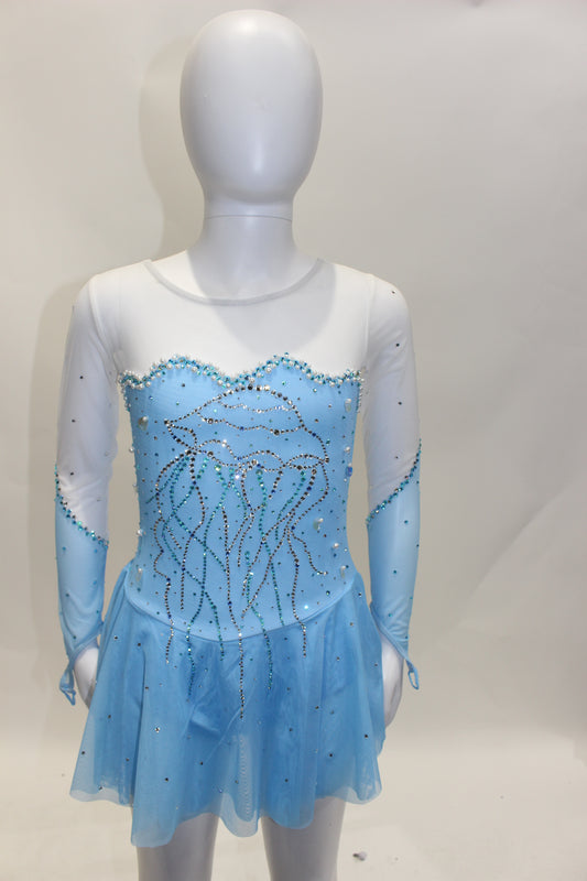 Unique Dress 501 Size youth 8-10 Blue 8-10