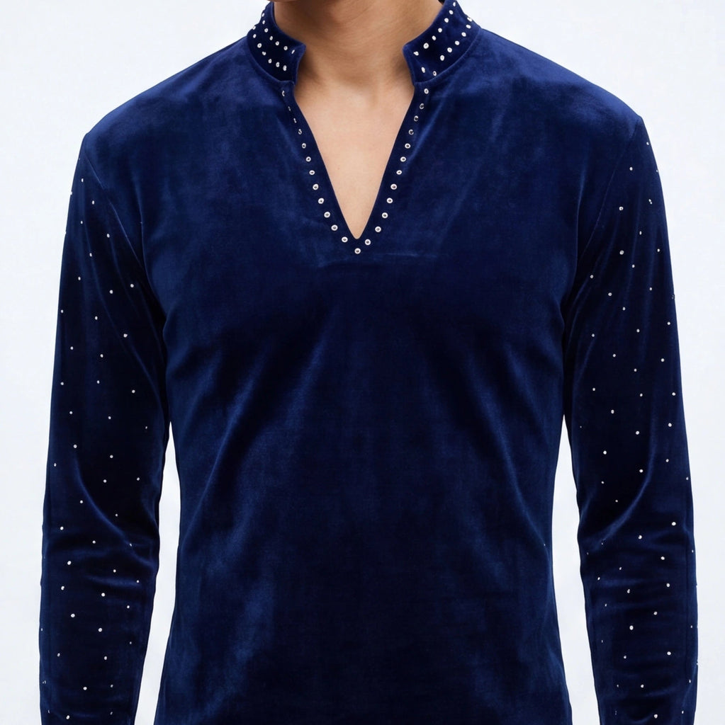 FSB Mens Top 002 Royal Blue Long Sleeve