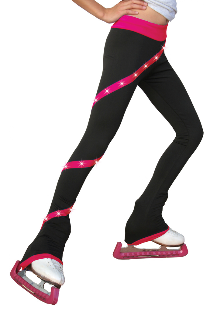 Youth  Figure Skating Practice Pants with Pockets & Performance Mesh –  ColorFlow Skating