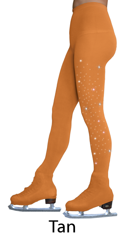 Chloe Noel 8832 Over Boot Crys 2 Tights Youth Tan Youth X-Small